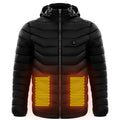Men Heated Puffer Jacket Electric Heating Coat Insulated Hood Windbreaker
