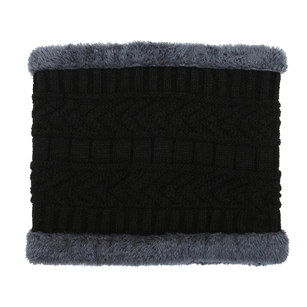 Mens Womens Winter Beanie Hat Scarf Set,Warm Knit Thick Fleece Lined Winter Skull Cap Neck Warmer for Men Women Gifts